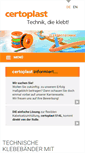Mobile Screenshot of certoplast.com
